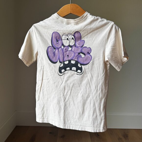 H&M Kids Printed “Cool Vibes” T‑shirt S -M | Oversized Cotton Tee | Streetwear - Picture 1 of 9